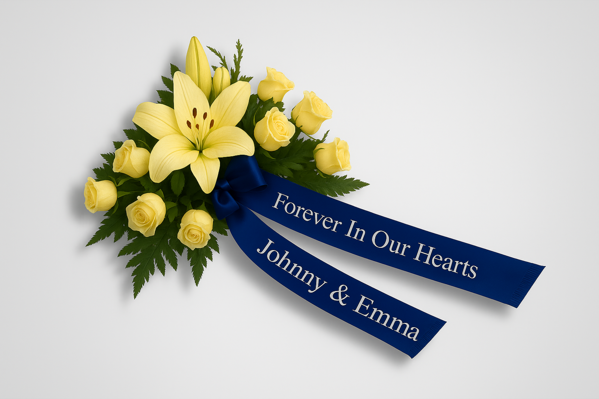 A photo of Bouquet Ribbon with Print from JM Band®. Purchase ribbon in Red here.