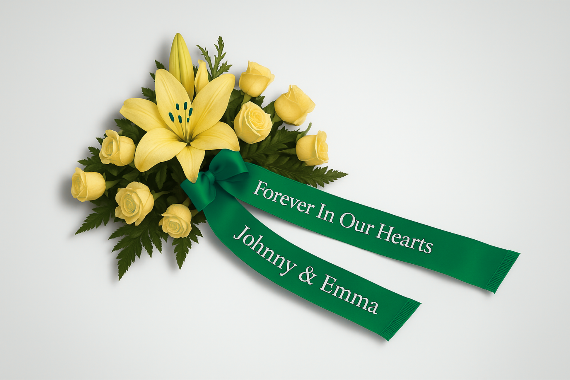 A photo of Bouquet Ribbon with Print from JM Band®. Purchase ribbon in Purple here.