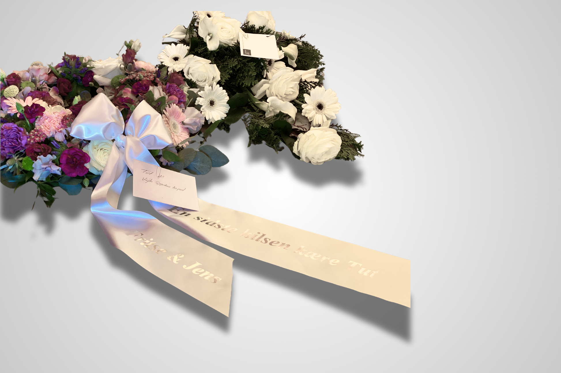 A photo of Bouquet Ribbon with Print from JM Band®. Purchase ribbon in White here.