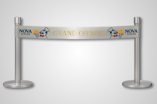 A photo of Inauguration Ribbon with Colour Print from JM Band®. Purchase ribbon in 100 mm here.