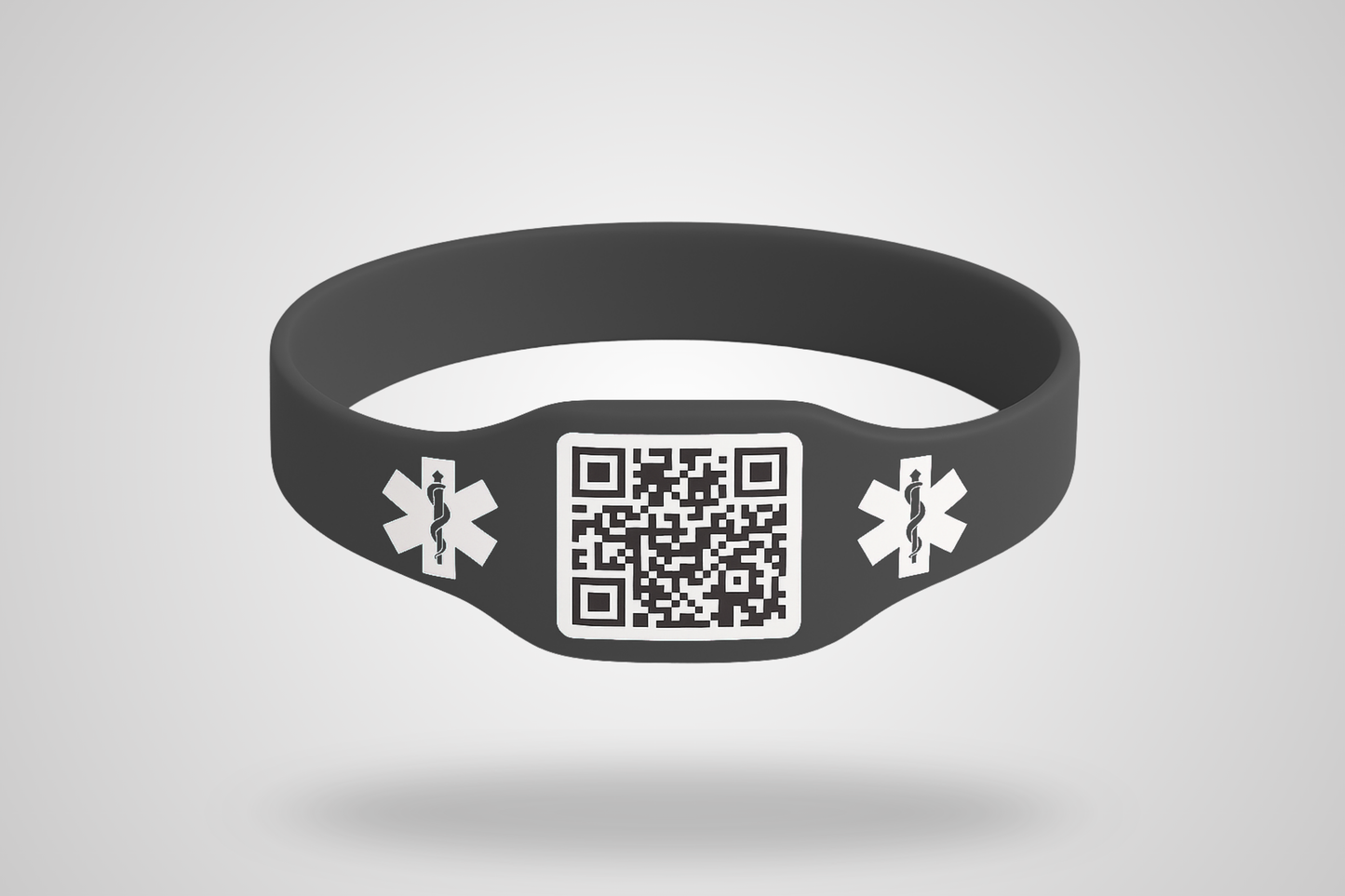 Silikonirannekkeet QR -koodilla