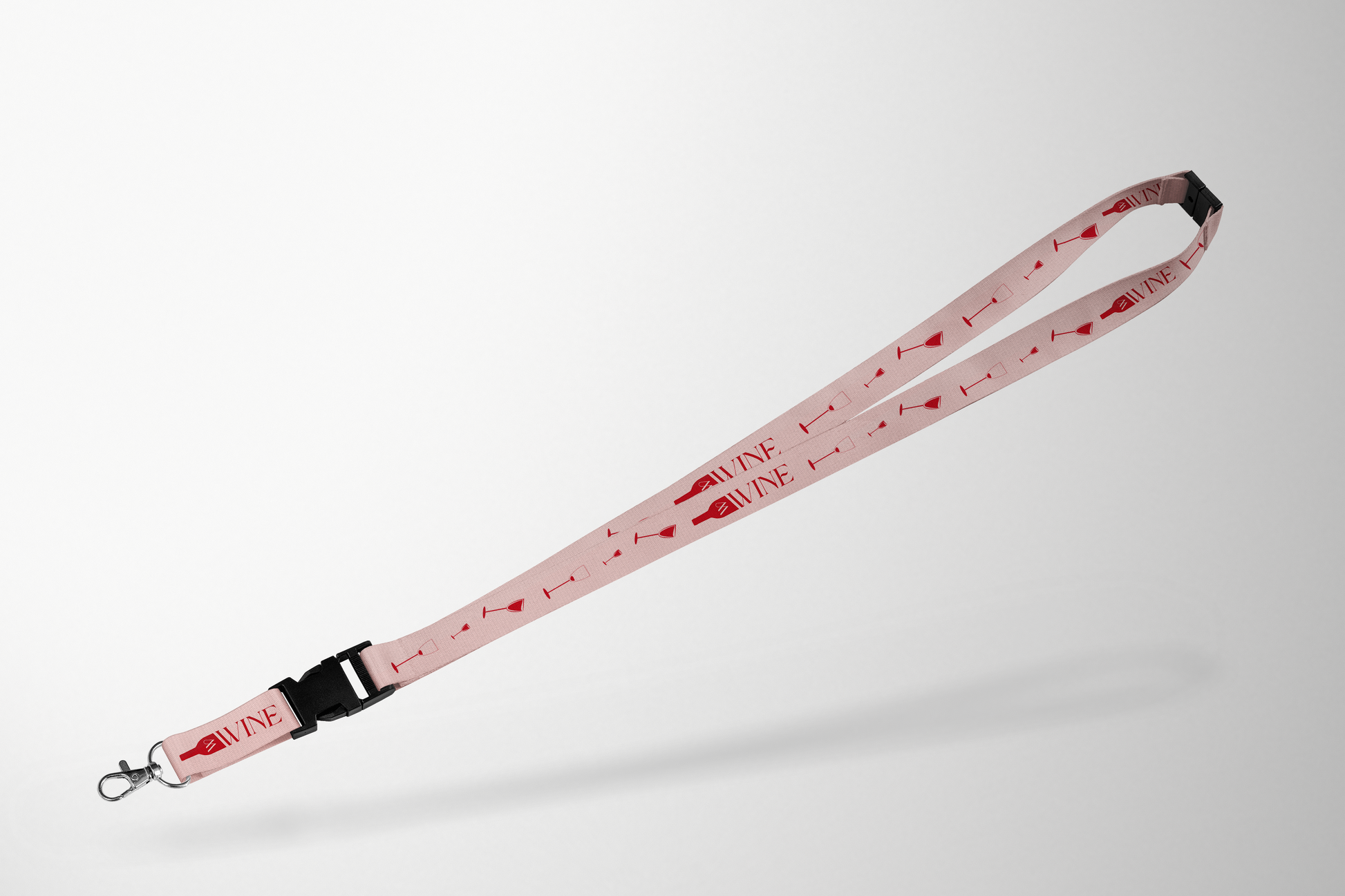 A photo of Rough Lanyard with Print from JM Band®. Purchase Lanyards with No Accessories here.