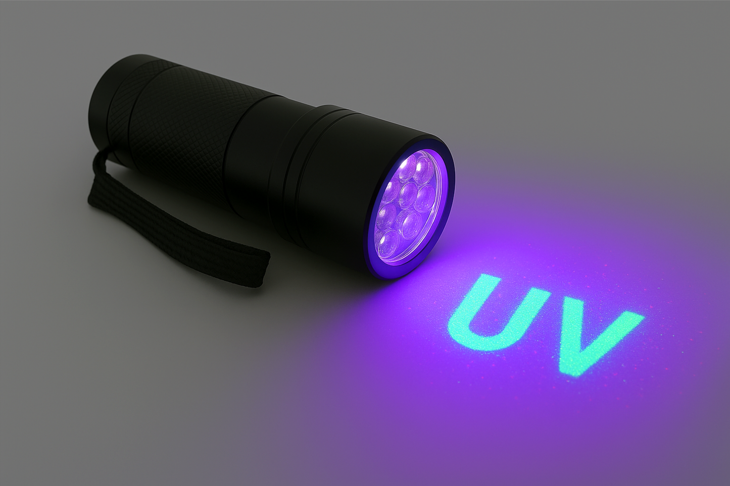 UV-taskulamppu LED-spektri