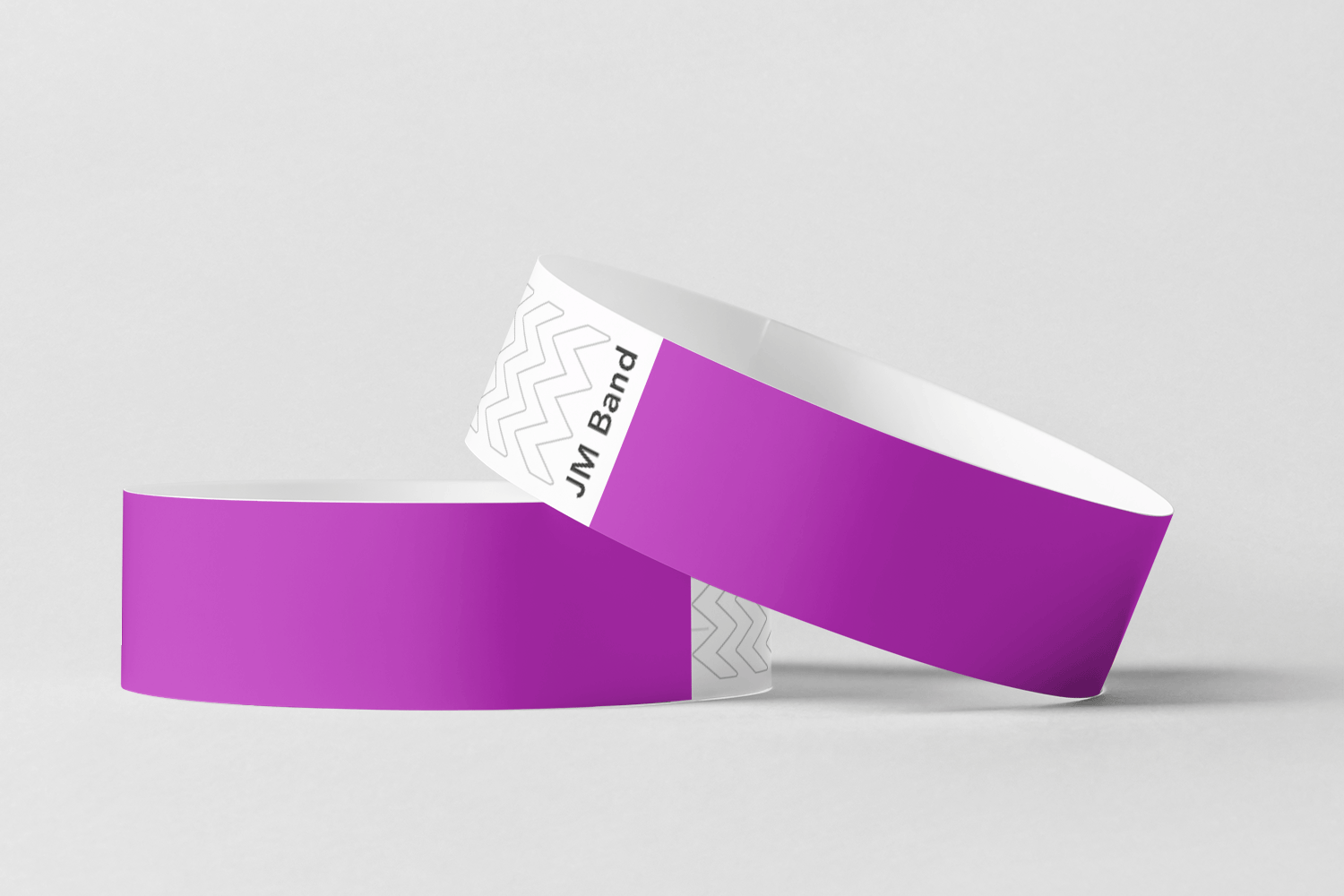 Paper Wristbands -  Plain Stock Paper wristbands JM Band® 10 Purple