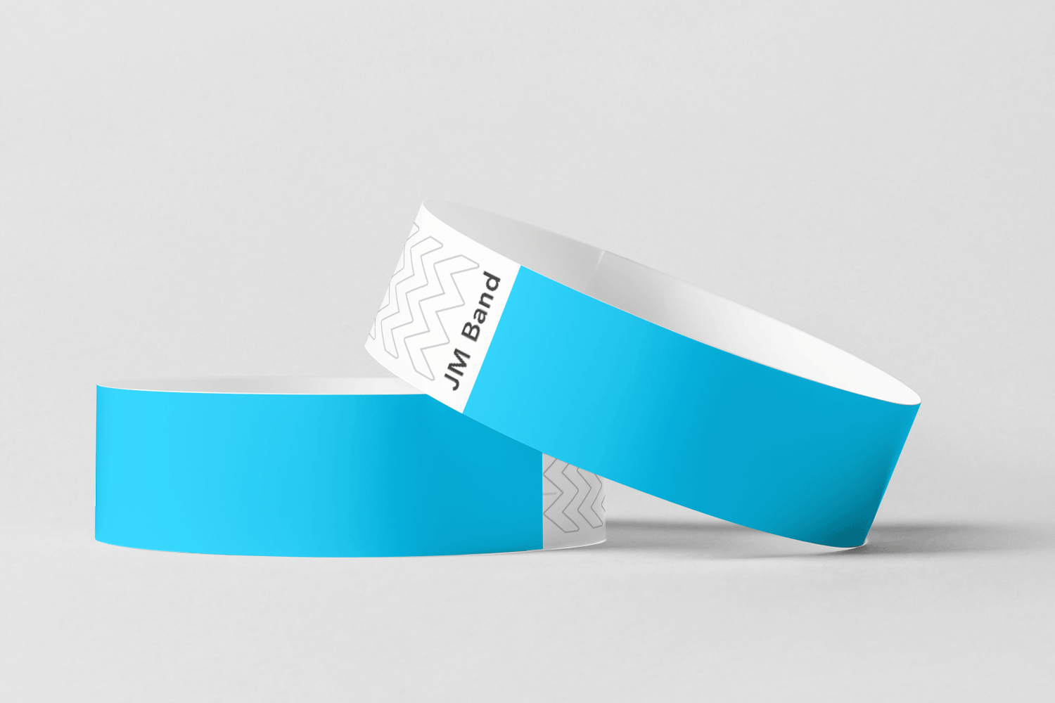 Paper Wristbands -  Plain Stock Paper wristbands JM Band® 10 Blue