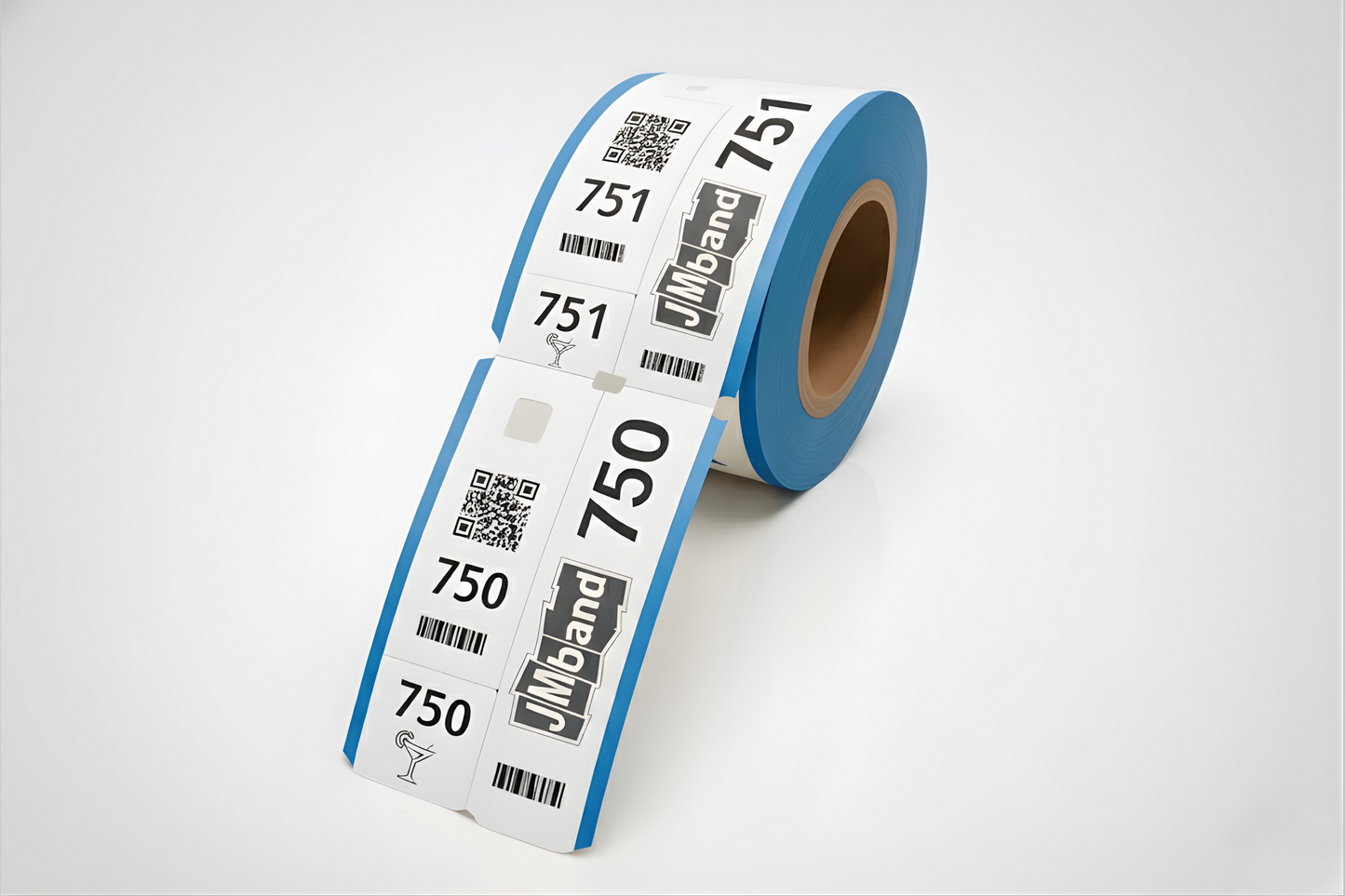 3-osaiset narikkaliput painatuksella