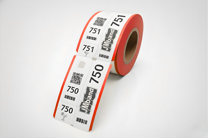 3-osaiset narikkaliput painatuksella