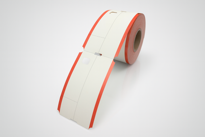 3-osaiset lämpönarikkaliput rullassa