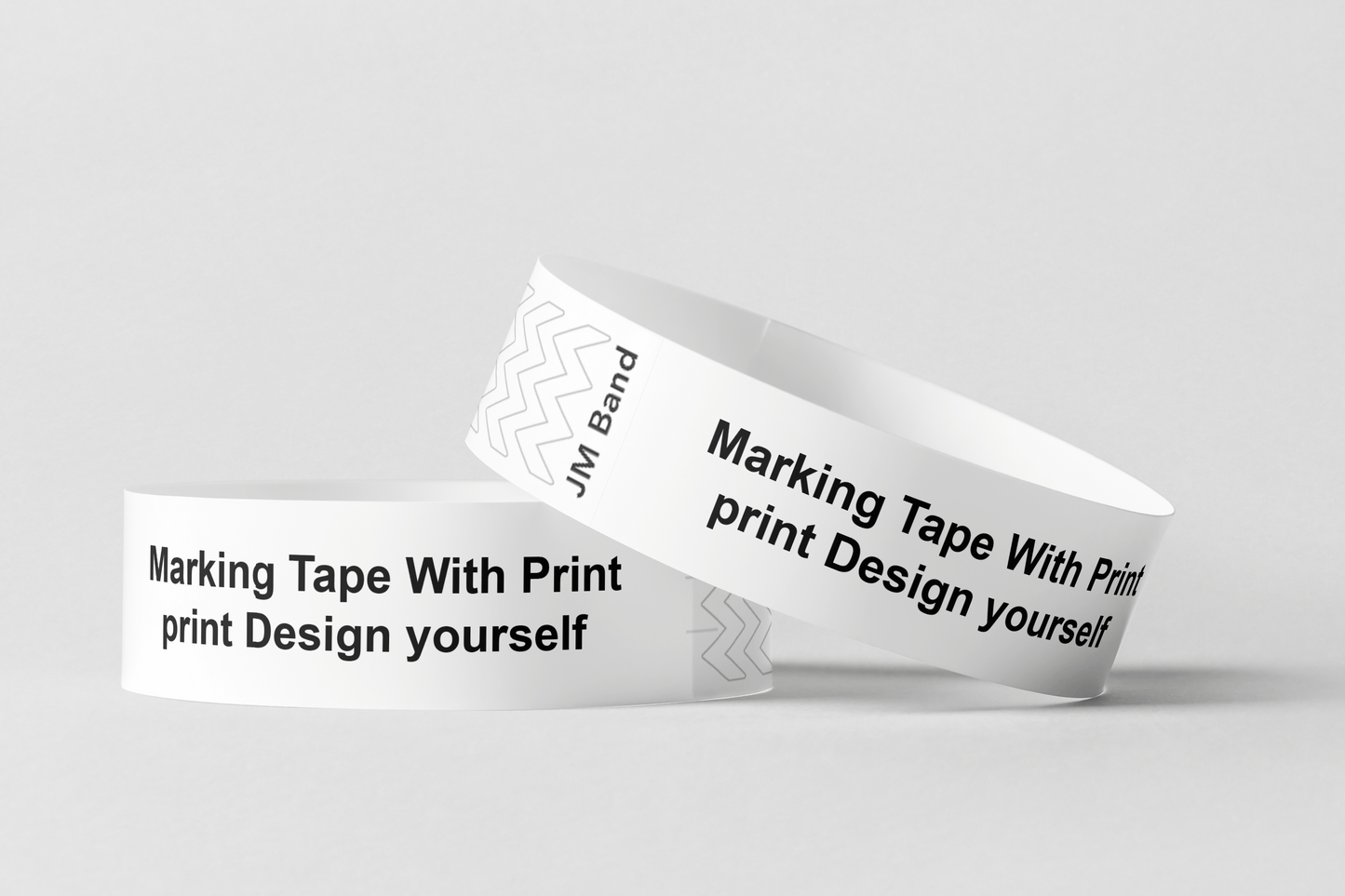 Marking Tape With Print Paper wristbands JM Band EU 10 White 
