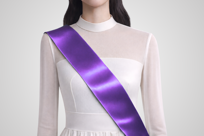 Violetti ECO satiinipalkintonauha ilman painatusta JM Band® -merkiltä.