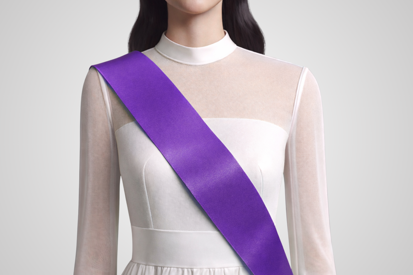 Violetti tilausnauha ilman painatusta violetissa värissä JM Band®:ltä.