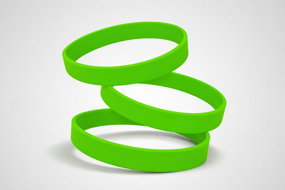 Green Plain Silicone Wristbands. Buy Silicone Wristbands without print from JM Band®