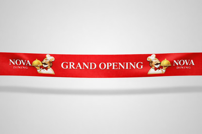 Väliaineen avausnauha väritulostuksella