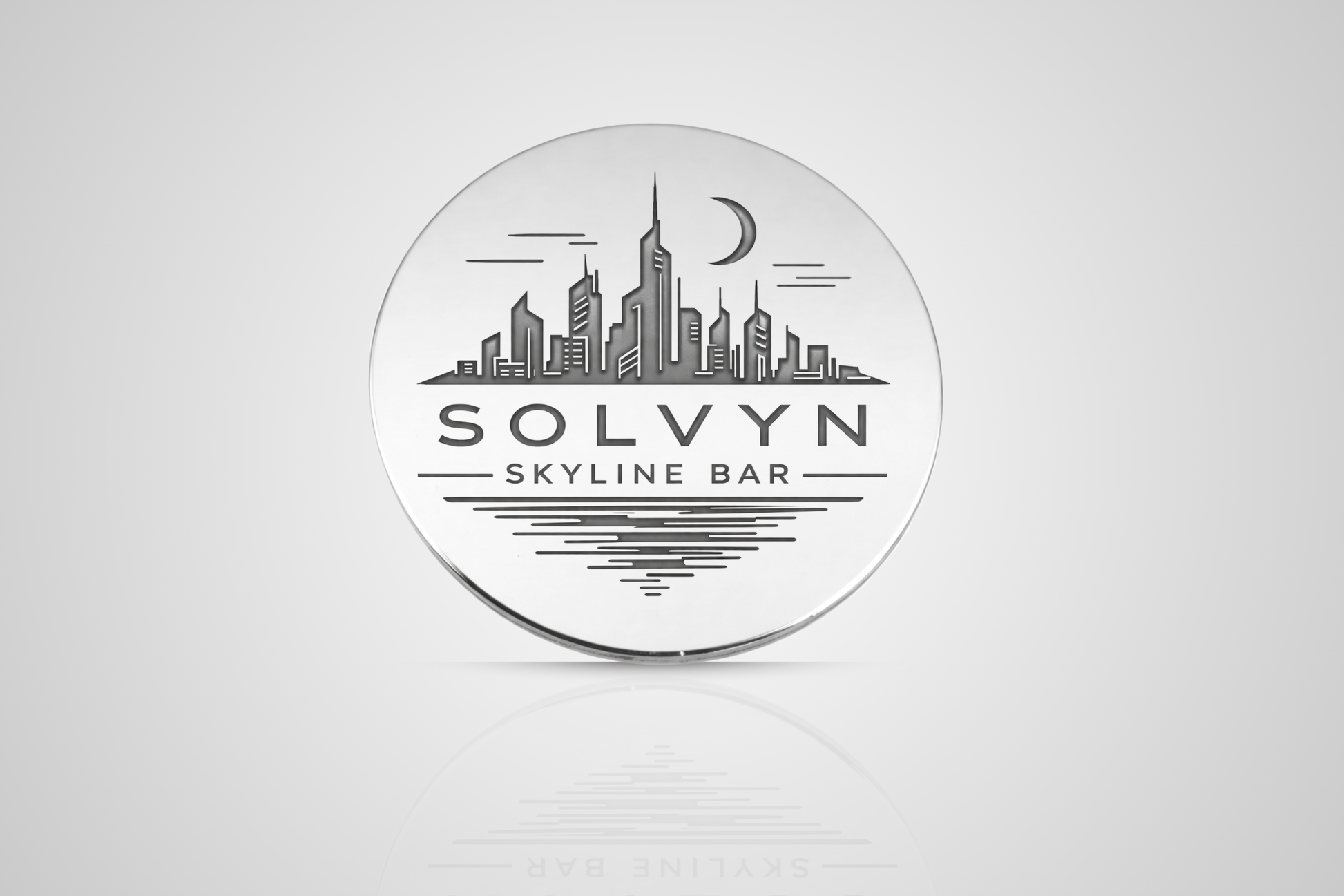 Metal tokens in silver with engraved logo from JM Band®