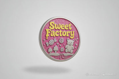 Metalliset Glitter-kolikot