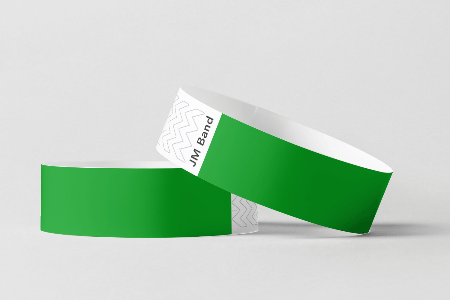 Paper Wristbands -  Plain Stock Paper wristbands JM Band EU 10 Dark Green 