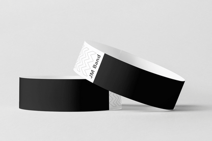 Paper Wristbands -  Plain Stock Paper wristbands JM Band EU 10 Black 